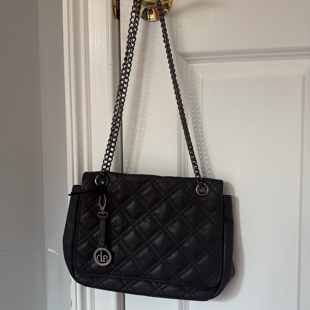 Audrey Brooke Black Authentic Leather Purse